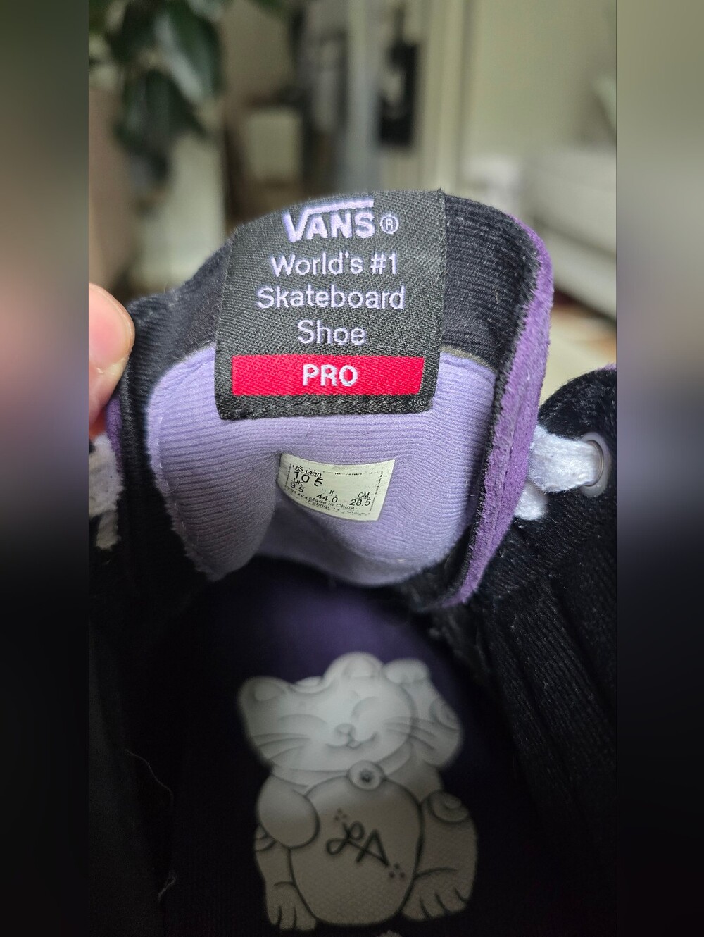 Vans Sk8-Hi Pro Lizzie Armanto Purple Suede High Tops Men's 10.5 Custom LA Lucky - Picture 4 of 7